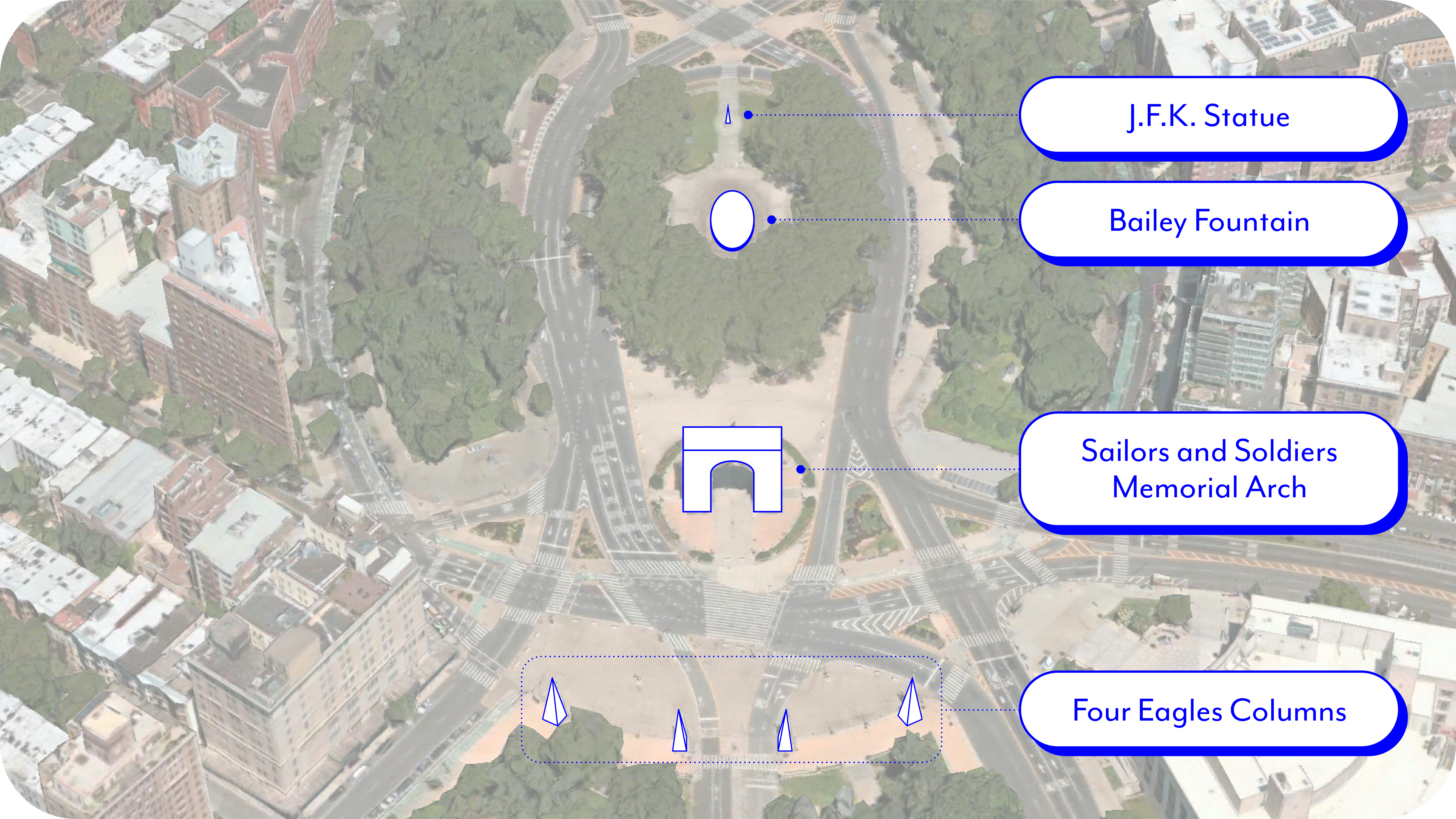 Grand Army Plaza Feature Map